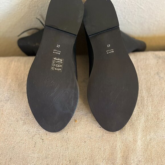 Free People Black Leather Ridge Runner Sandals Sz 10 - Picture 9 of 12